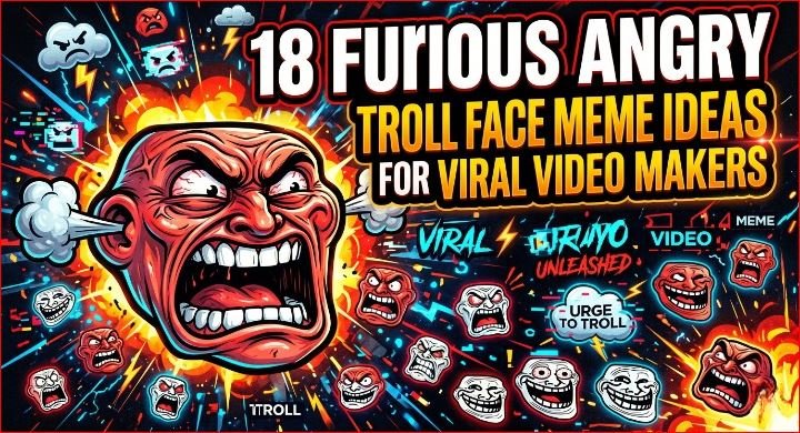 18 Furious Angry Troll Face Meme Ideas for Viral Video Makers