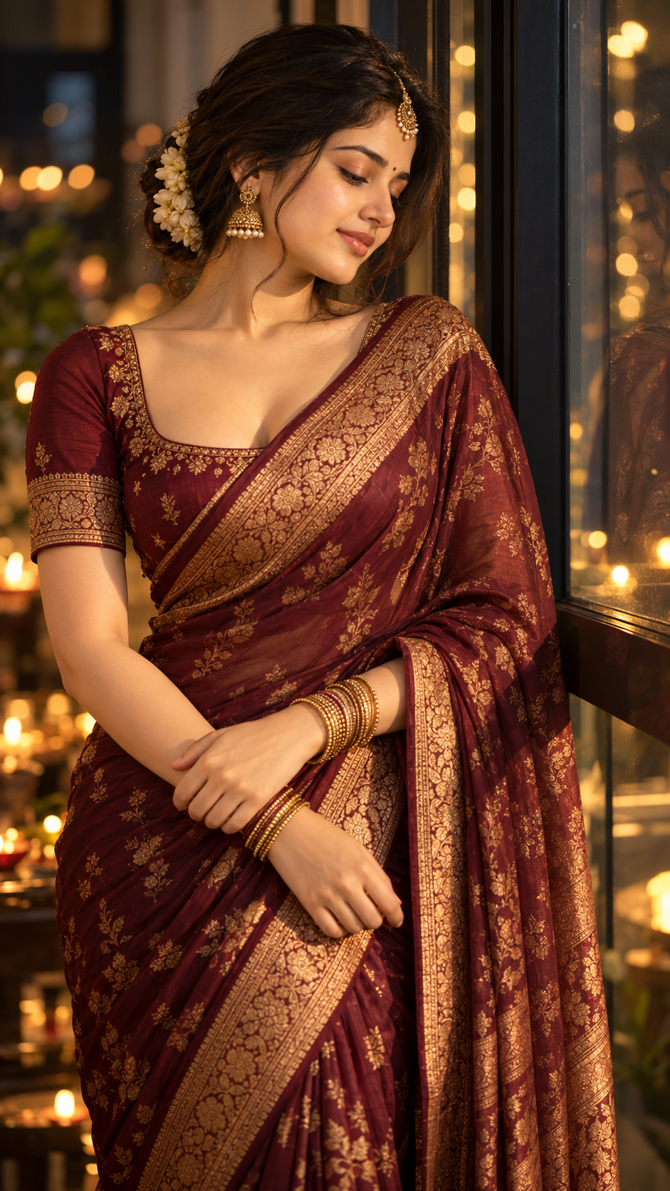 Timeless Icon Without Background Gemini AI Saree Girl Prompts for Realistic Photos and Style | General
