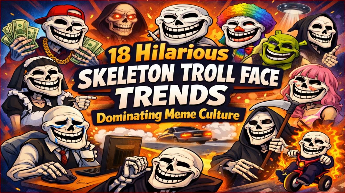18 Hilarious Skeleton Troll Face Trends Dominating Meme Culture