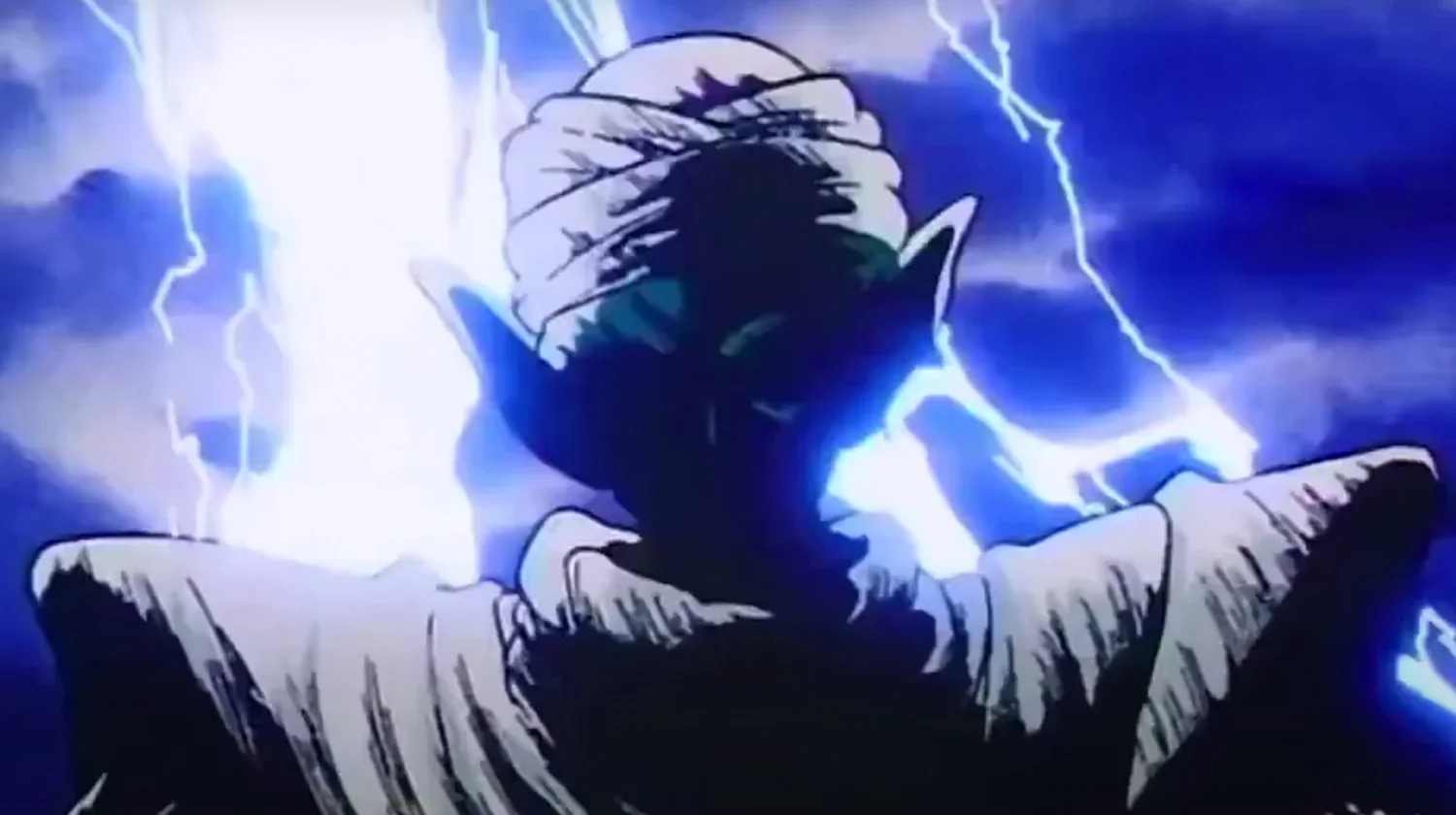Piccolo Lightning Stare Meme Template