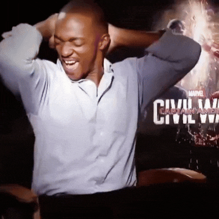 Anthony Mackie Singing GIF