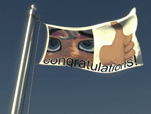 Blue Sky Flag Makesweet GIF