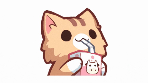 Cat Drink GIF