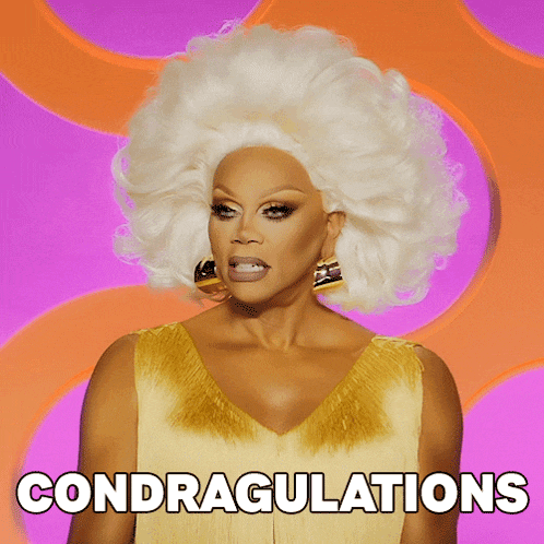 Condragulations Rupaul GIF