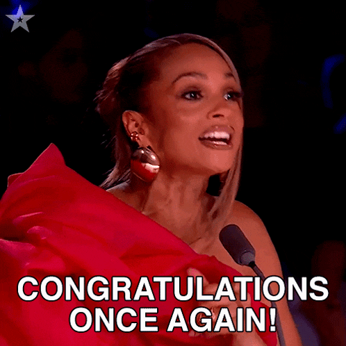 Congratulations Once Again Alesha Dixon GIF