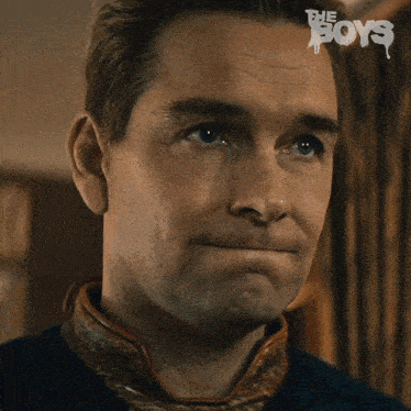 Contemplating Homelander GIF