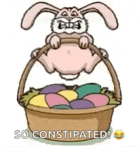 Easter Bunny Poop GIF