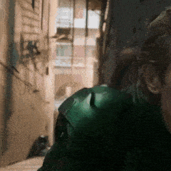 Green Goblin Mask GIF