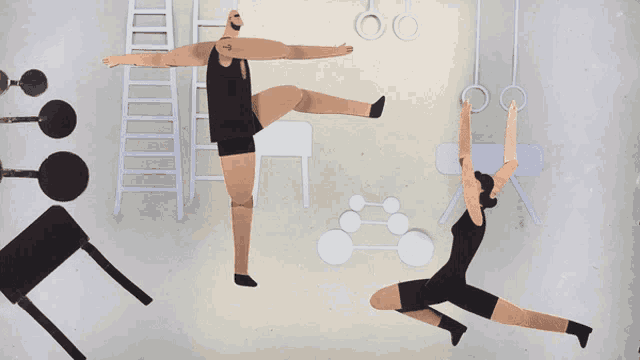 Gym Kick Balls GIF