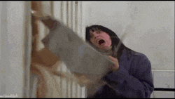 Here's Johnny 555 GIF
