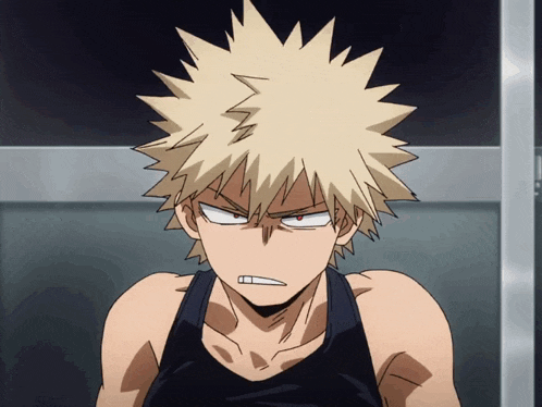Katsuki Bakugo Angry GIF