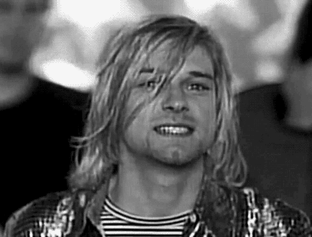 Kurt Cobain Smile GIF