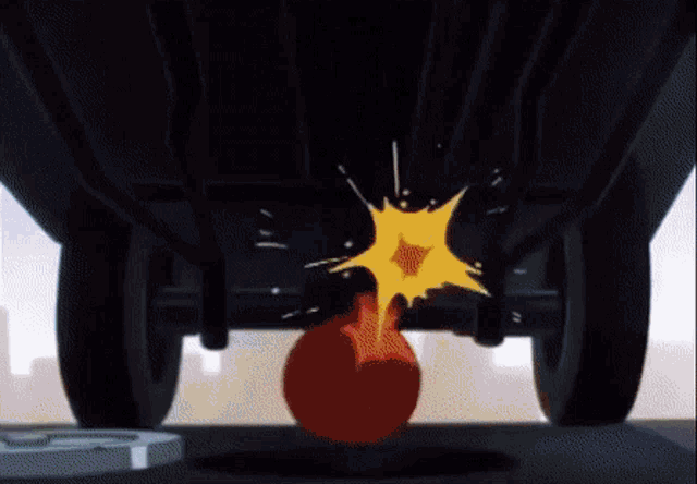 Looney Tunes Car Explosion GIF