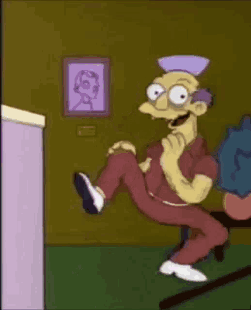Los Simpsons Abuelos GIF