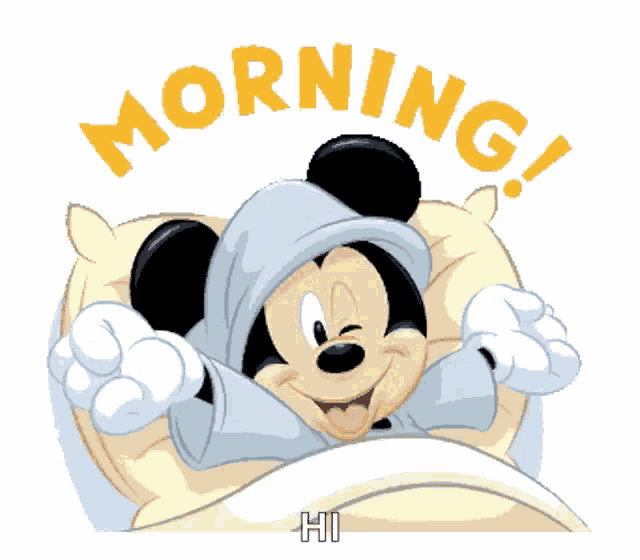 Mickey Mouse Good Morning GIF