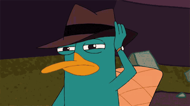 Perry The Platypus Hat GIF