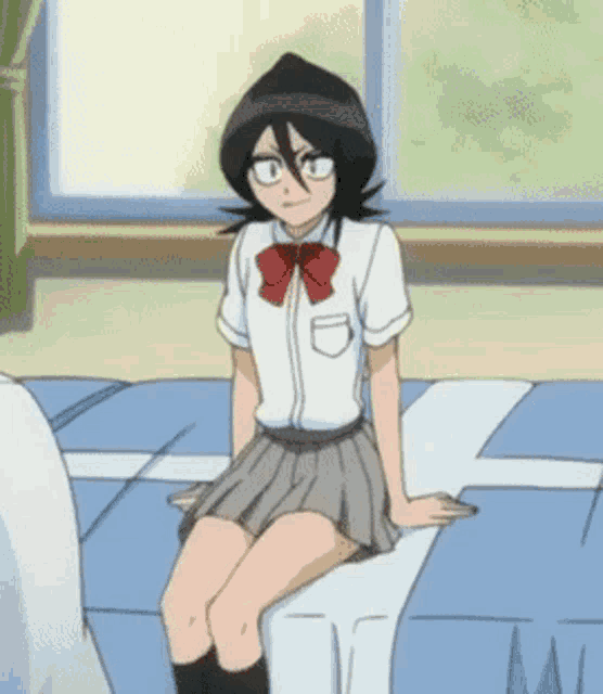 Rukia Kuchiki Kicking GIF