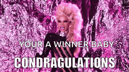 Rupaul Congratulations GIF