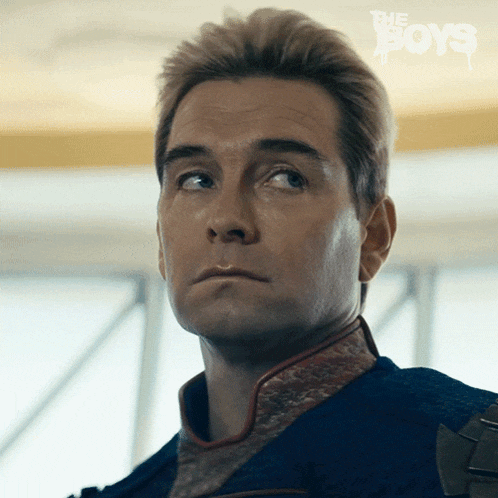 Sigh Homelander GIF
