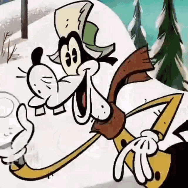 Snowball Mickey GIF