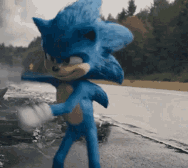Sonic Floss GIF