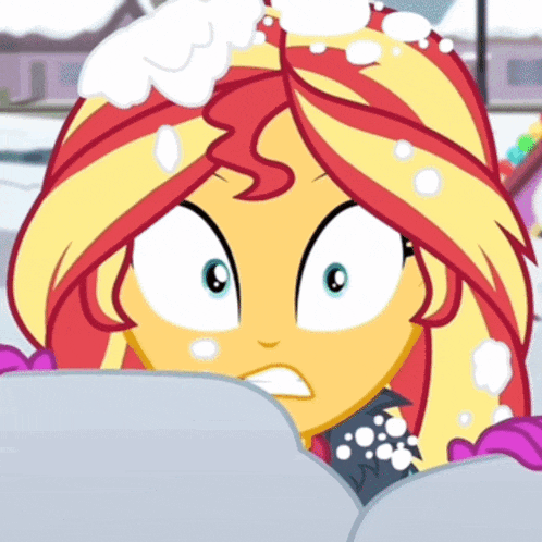 Sunset Shimmer Applejack GIF