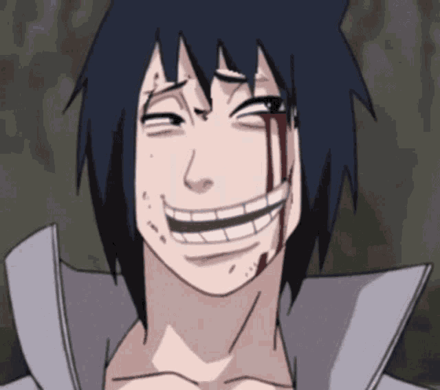 Troll Face Sasuke Uchiha GIF