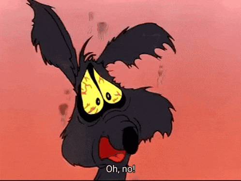 Wile E Coyote Oh No GIF