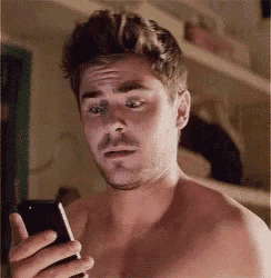 Zac Efron Texting GIF