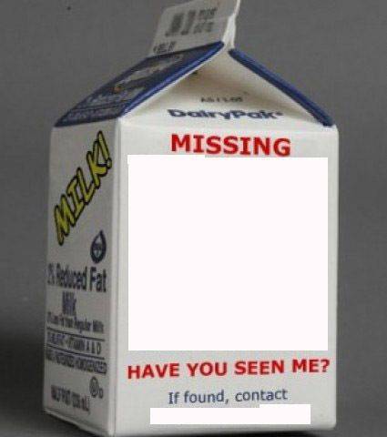 Milk Carton Meme Template