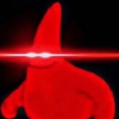 Patrick Red Eye Meme Template
