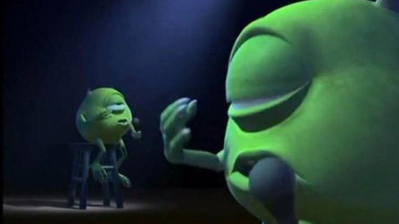 Mike Wazowski Singing Meme Template