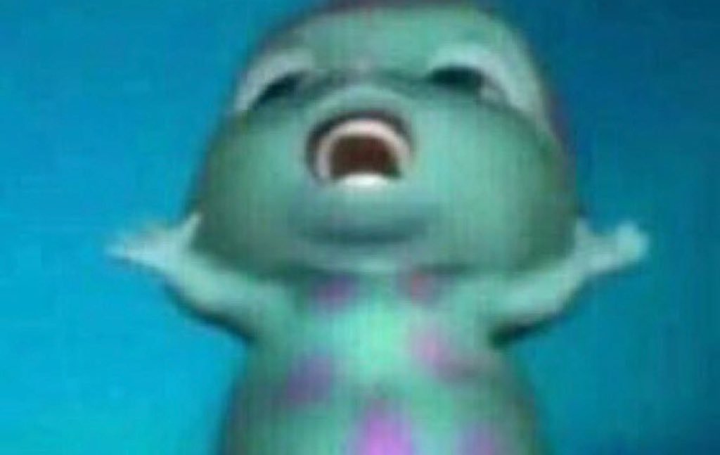 Blue Monster Meme Template