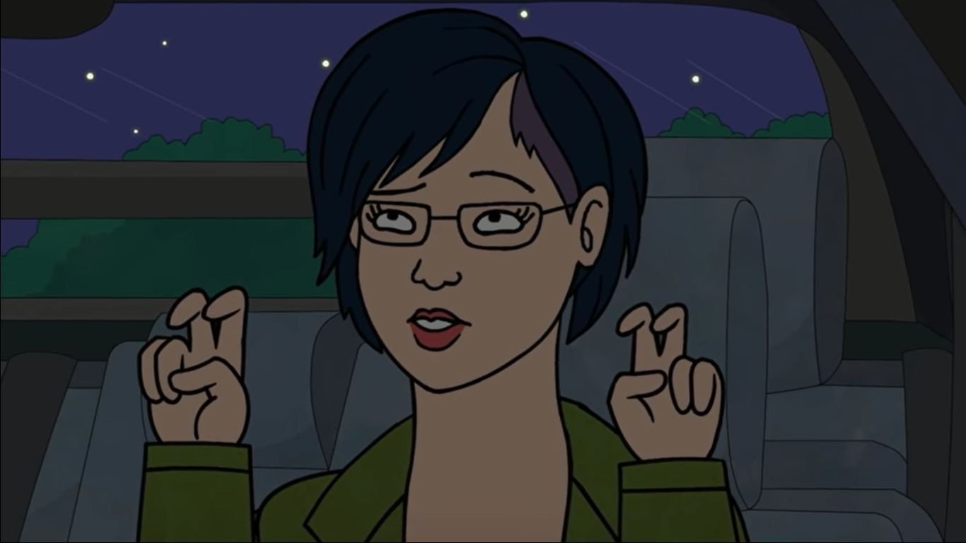 Bojack Horseman Diane Nguyen Air Quotes Meme Template