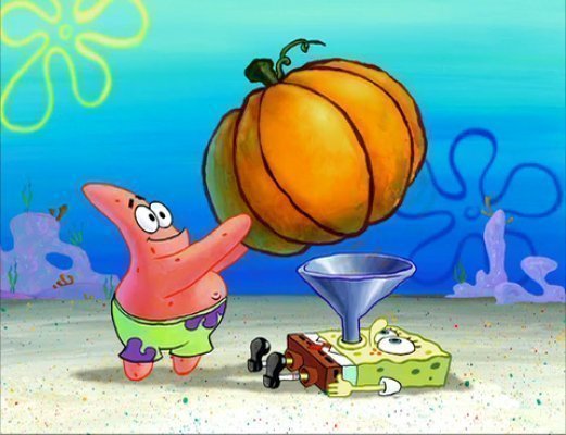 Spongebob Pumpkin Funnel Meme Template