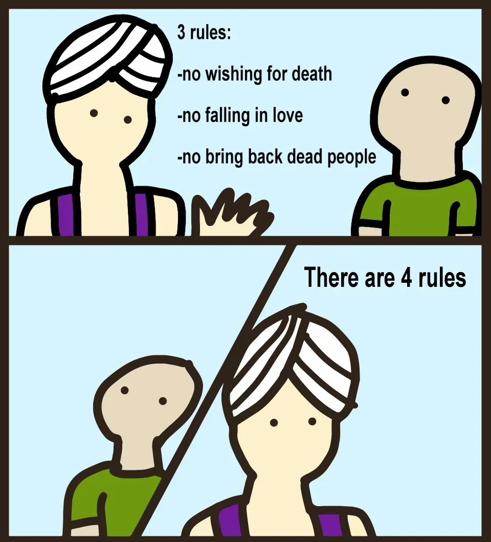 Genie Rules Meme Template