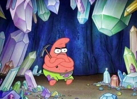 Patrick Mining Meme Template | General Template Download | Memes.co.in