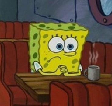 Lonely Spongebob Meme Template