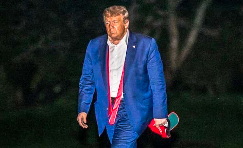 Defeated Trump Meme Template