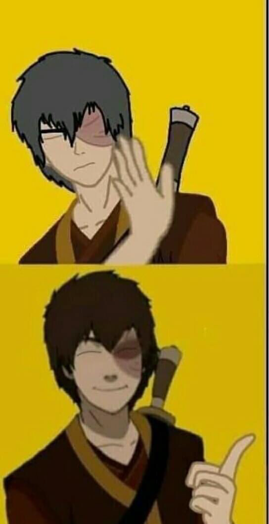 Drake Version Zuko Meme Template