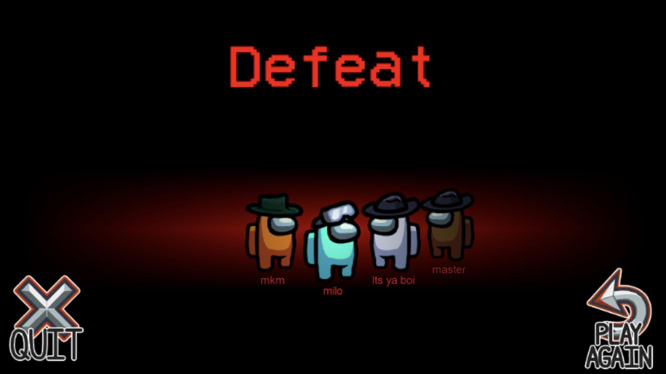 Among Us Defeat Meme Template