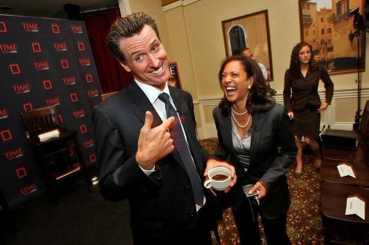 Gavin Newsom Kamala Harris Template