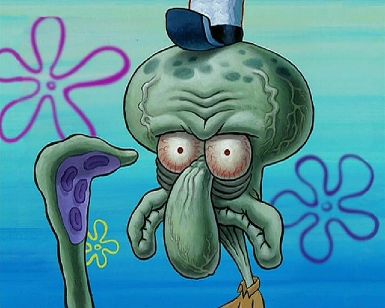 Squidward Eyes Meme Template