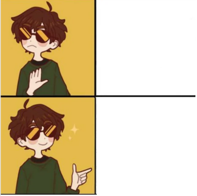Transmasc Drake Meme Template