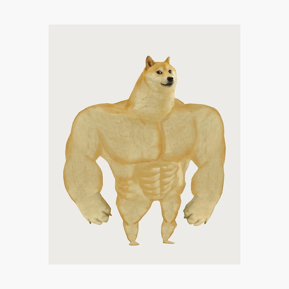 Muscular Doge Meme Template