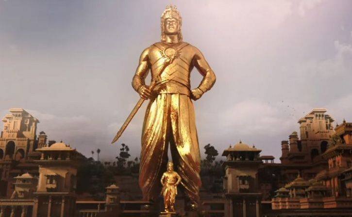 Bahubali Statue Scene Meme Template