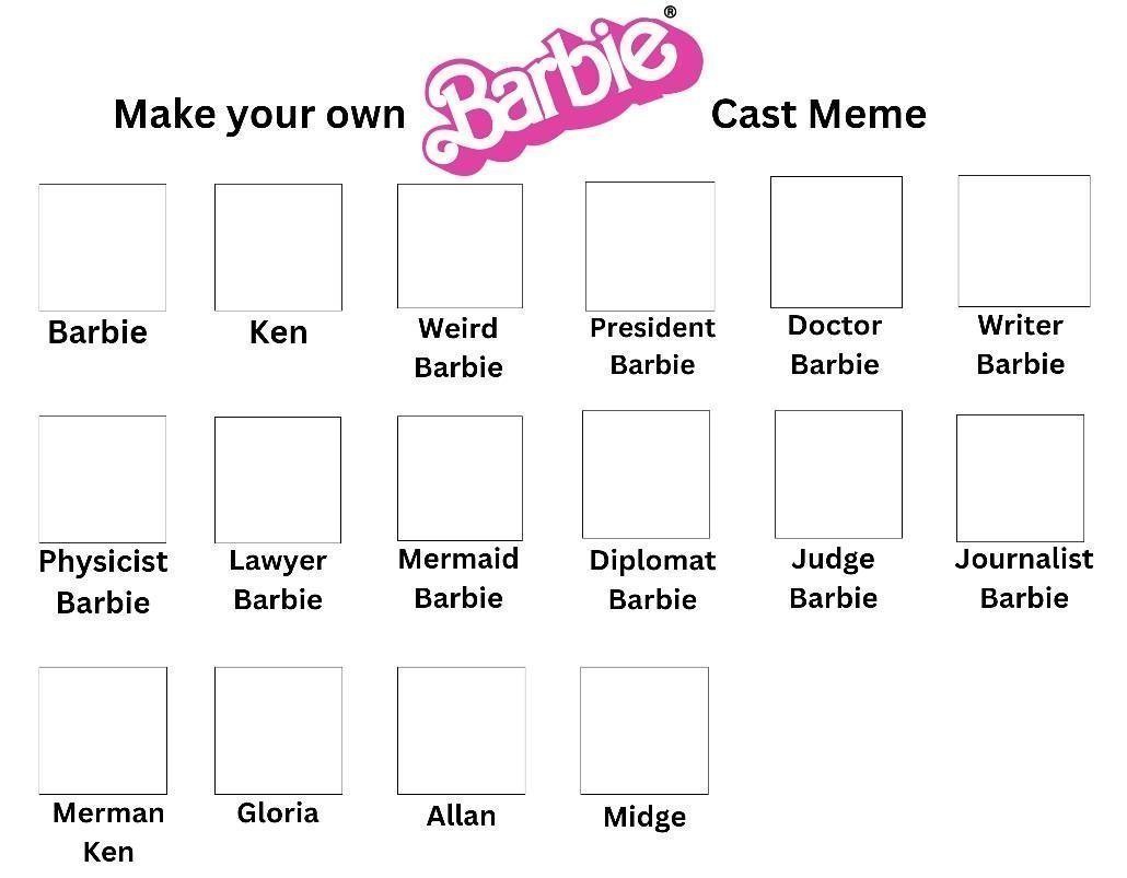 Barbie Meme Template