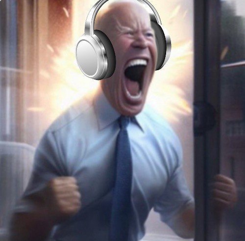 Joe Biden Headphones Meme Template