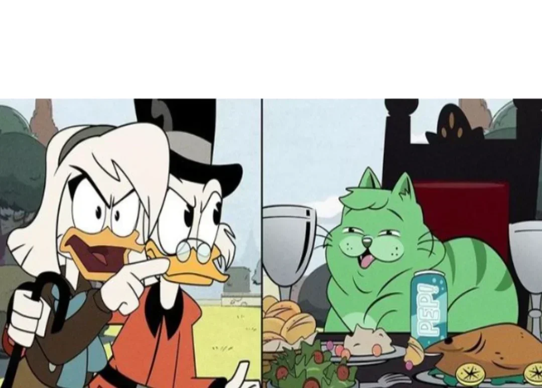 DuckTales Cat Meme Template