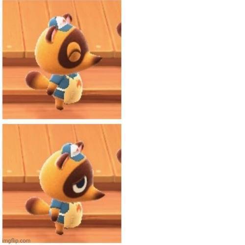Animal Crossing Drake Meme Template